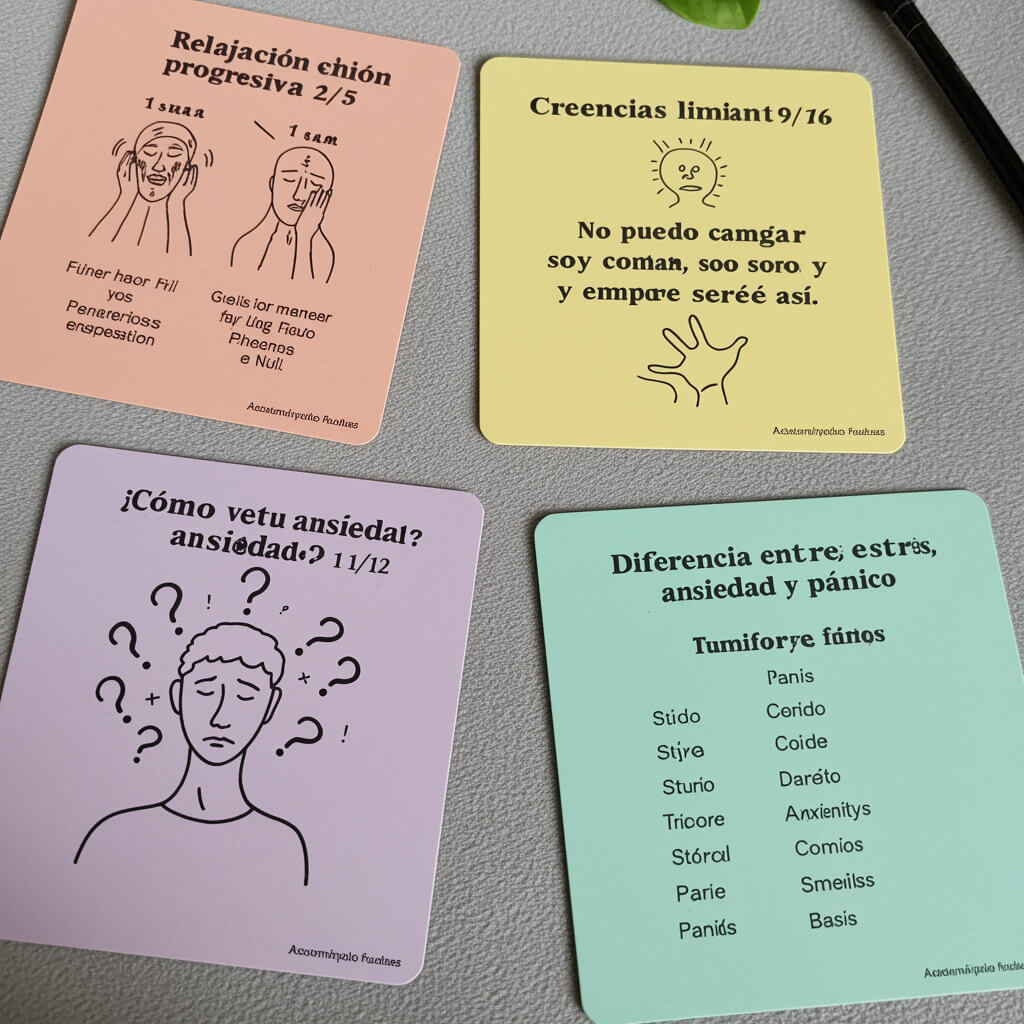 Material psicoterapéutico para <span>trabajar la ansiedad</span> en consulta